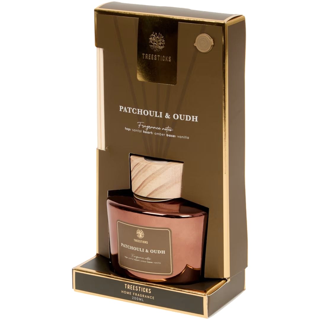 Diffusore di Fragranza Treesticks Patchouli & Oud – 200 ml
