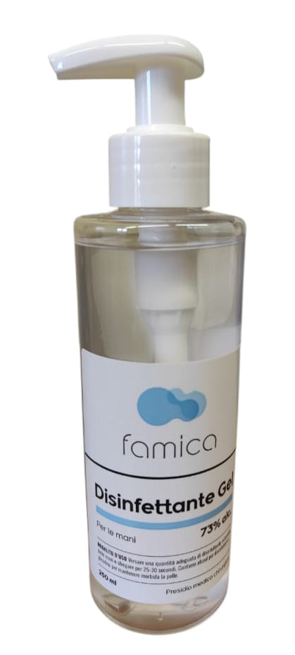 Scatolone 21x FAMICA Gel Disinfettante Mani 250 ml | 73% Alcool